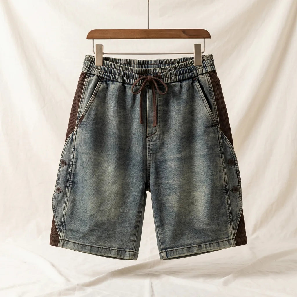 Conrad Denim Shorts - Color:Blue;Size:XS