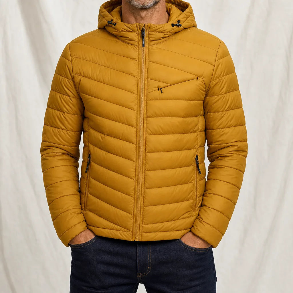 Constable Hooded Puffer Jacket - Color:Yellow