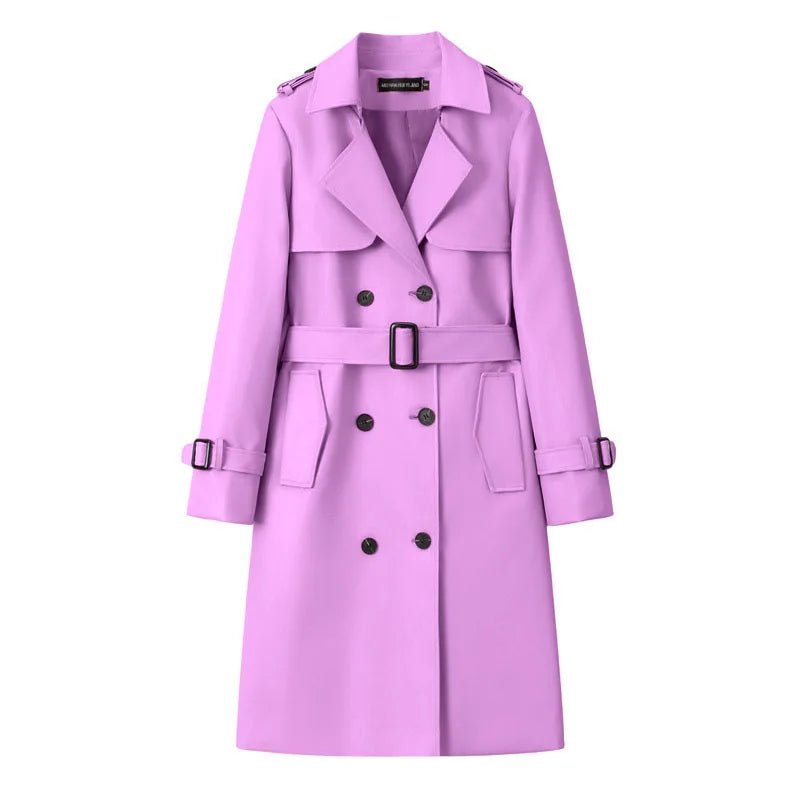 Cordelia | Women's Trench Jacket - Pink