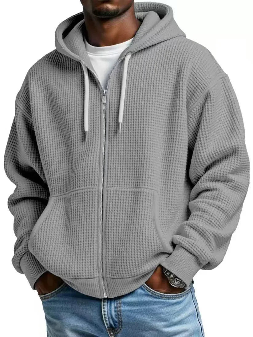 Cromwell | Men's Full Zip Hoodie - Color:Gray;Size:XS