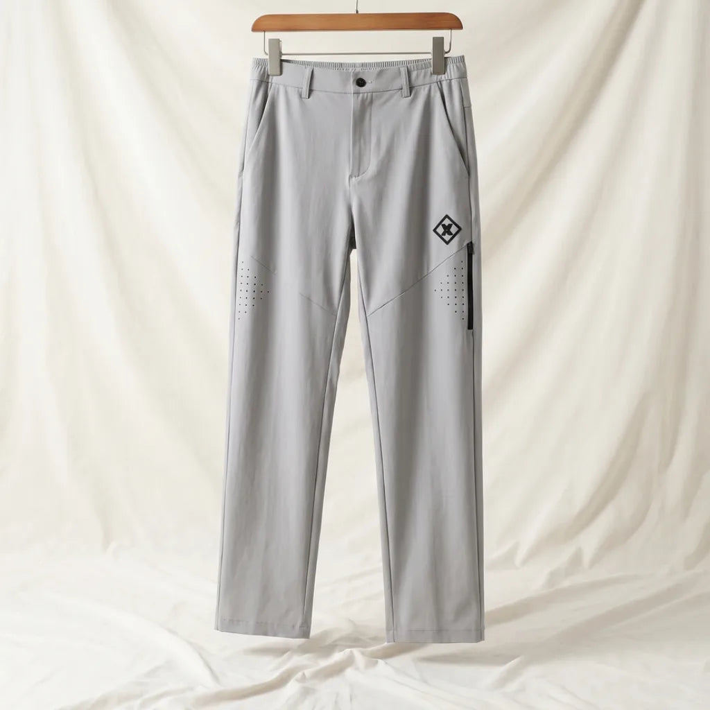 Crosby Quick Dry Trousers - Color:Light Gray;Size:28