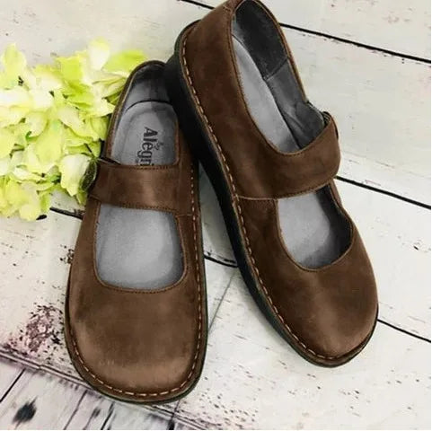 Crowley | Women's Orthopaedic Mary Jane Shoes - Color:Brown;Size:35