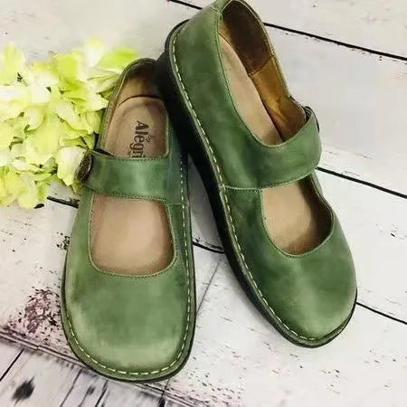Crowley | Women's Orthopaedic Mary Jane Shoes - Color:Green;Size:35