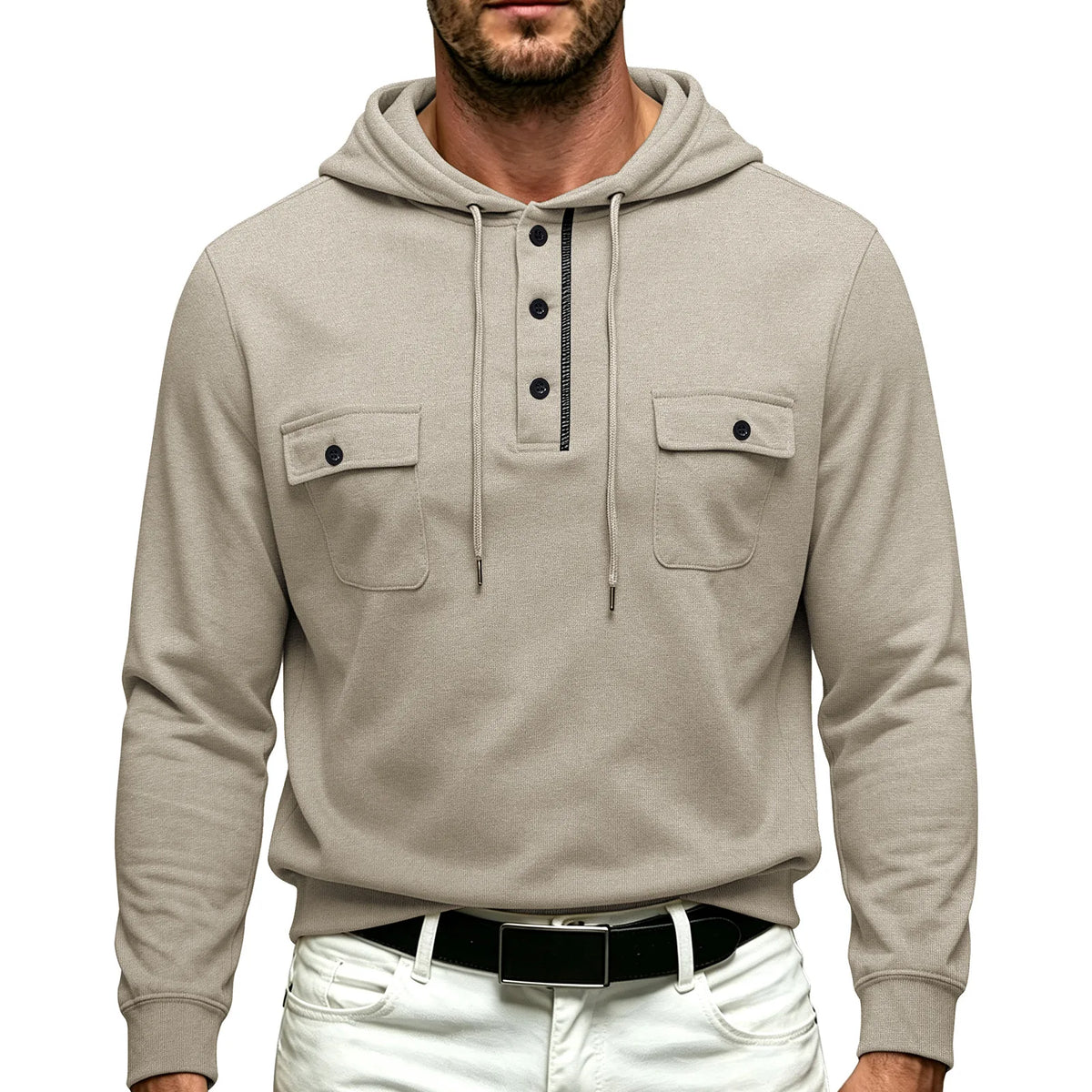 Men's Cunningham | Men's Buttoned Up Hoodie