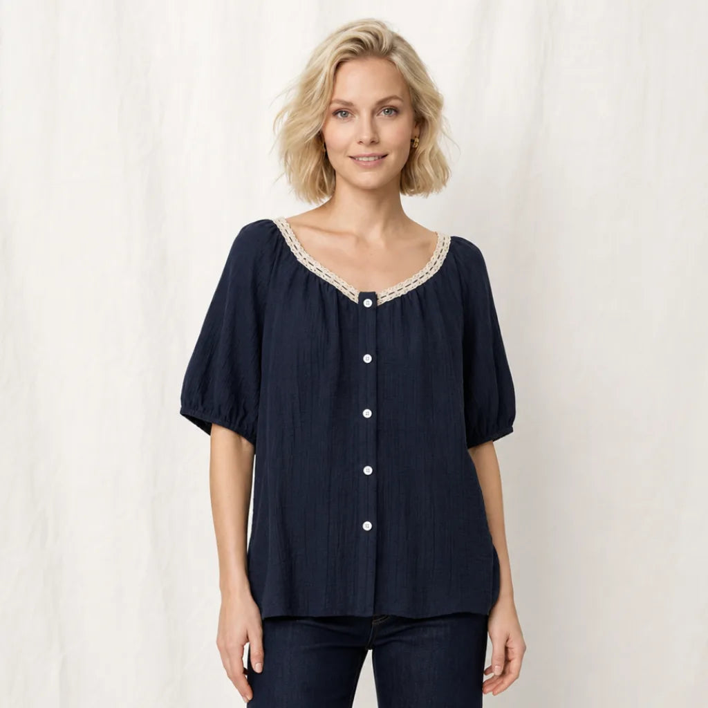 Women's Dabney Oversized Button T-Shirt