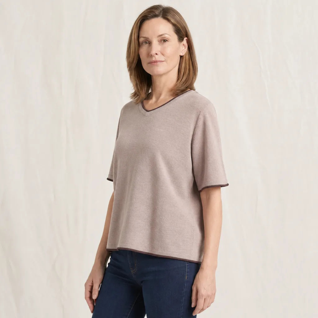 Women's Danvers V Neck Knit Top