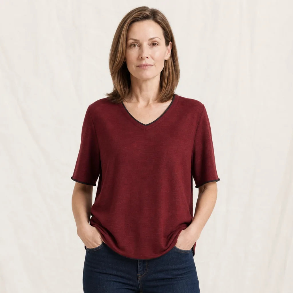 Women's Danvers V Neck Knit Top