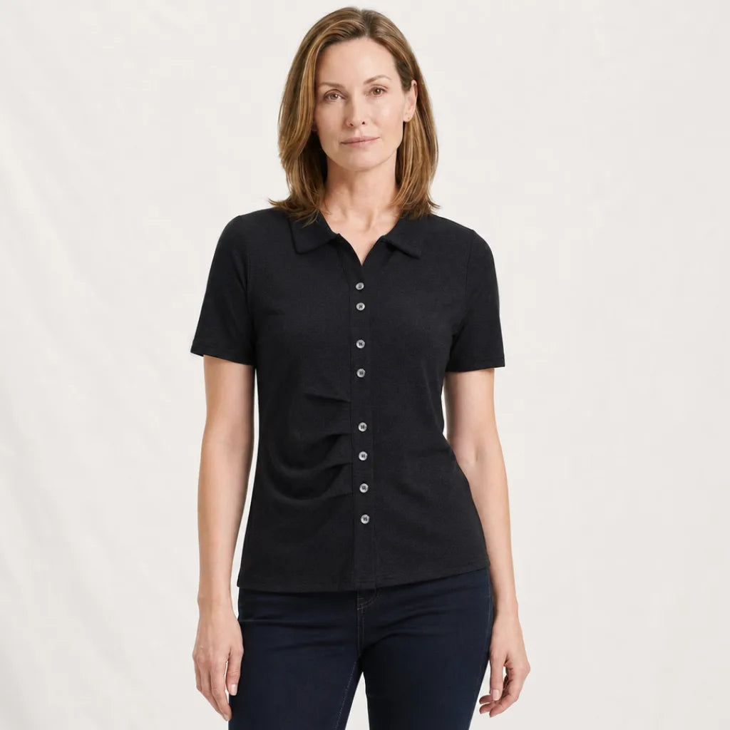Women's Farragut Pleated Polo Shirt