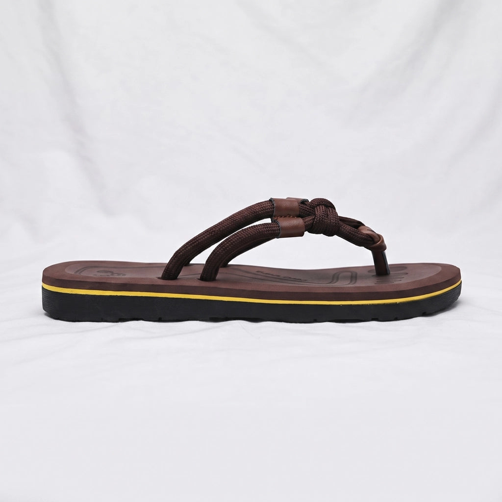Terra Knot Comfort Flip-Flops - Color:Dark Brown;Size:39