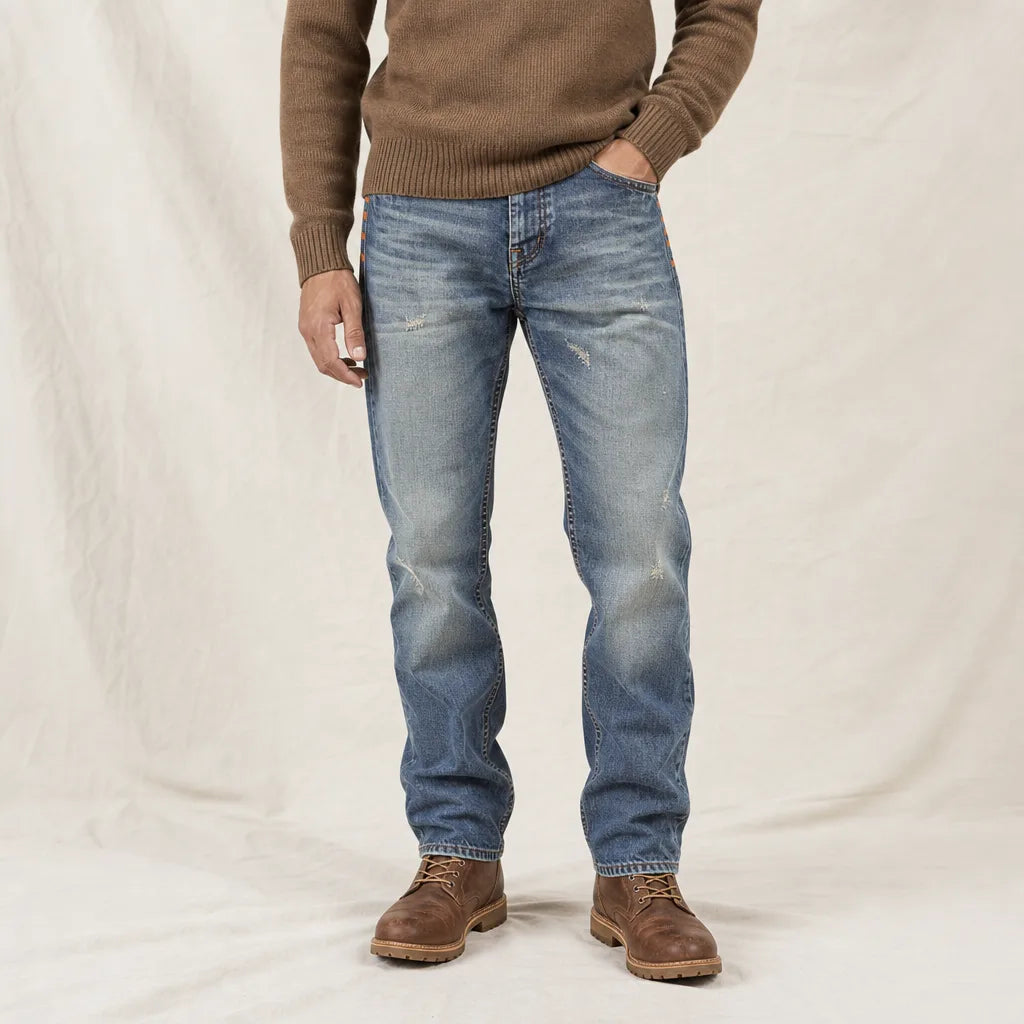 Dawson Straight Leg Jeans - Color:Blue;Size:28