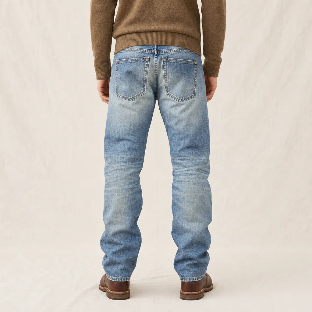 Men's Blue Rupert Straight Leg Jeans