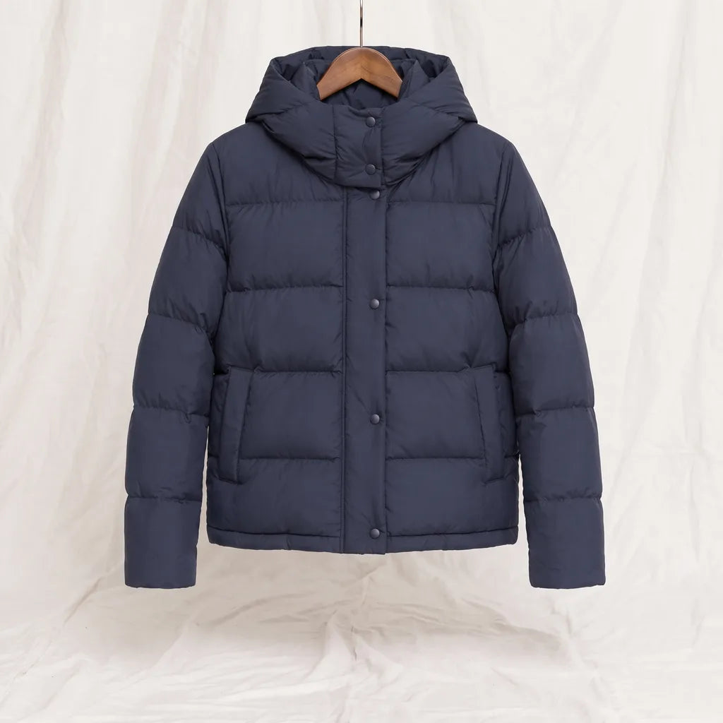 Women's Blue Julius Hooded Puffer Jacket