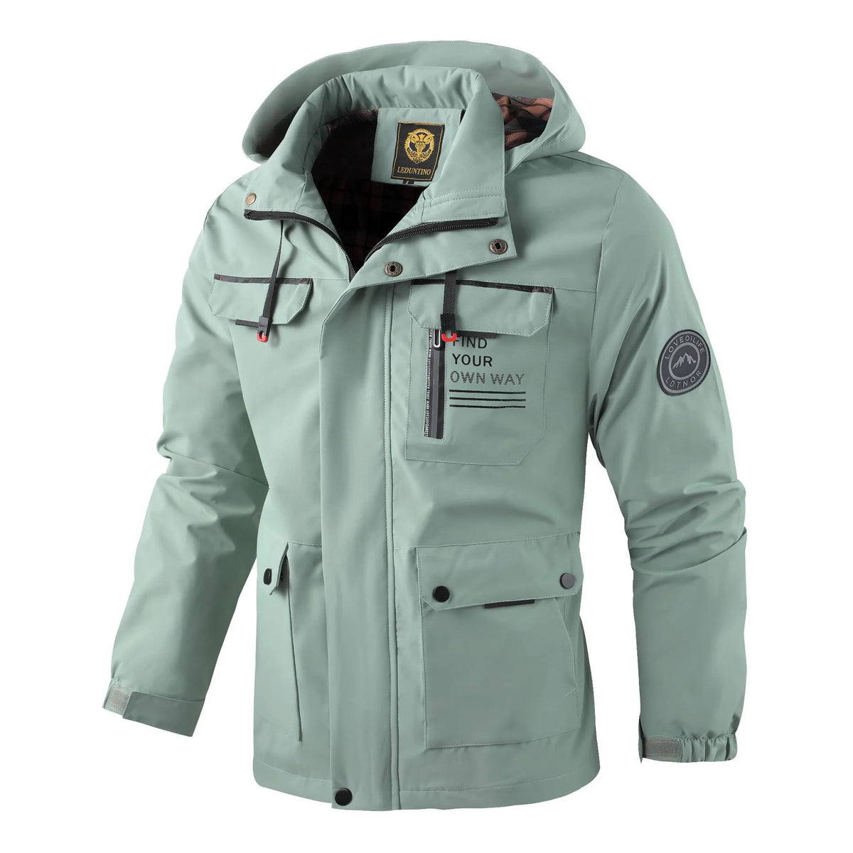 Dexter | Men's Hooded Winter Ski Jacket - Size:S;Color:Light Green