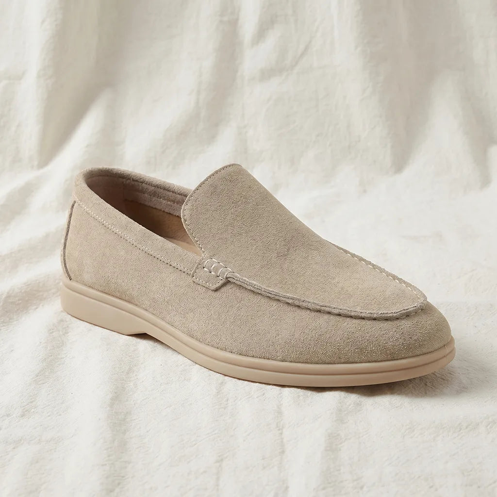 Men's Beige Donnelly Leather Loafers