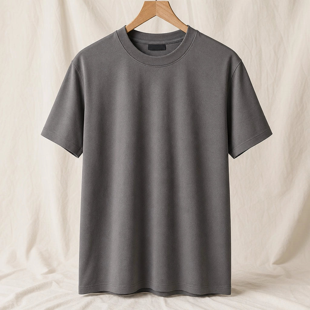 Duffy Cotton Tee - Color:Light Gray;Size:S
