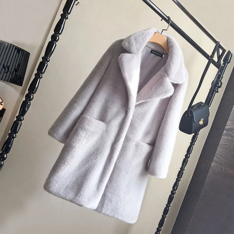 Duffy | Women's Fleece Trench Coat - Color:Grey;Size:XS