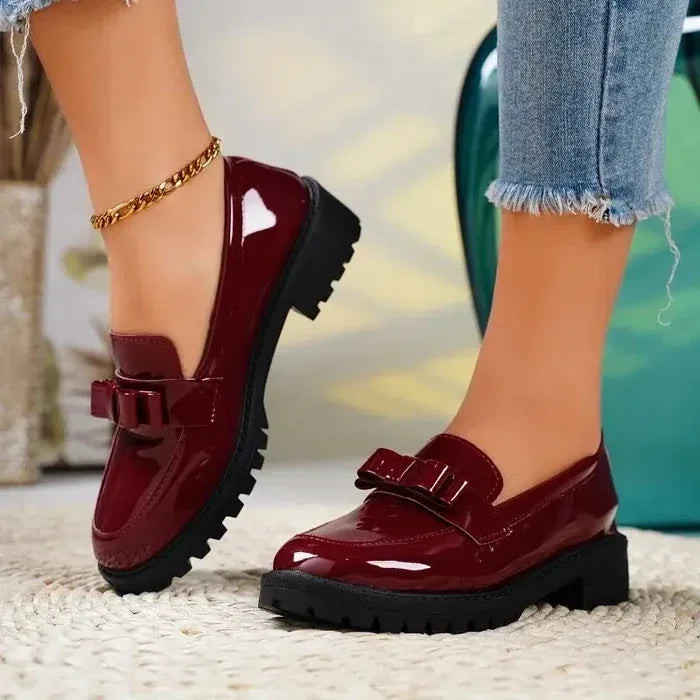 Duffy | Women's Orthopaedic Loafers  - Color:Burgundy;Size:36