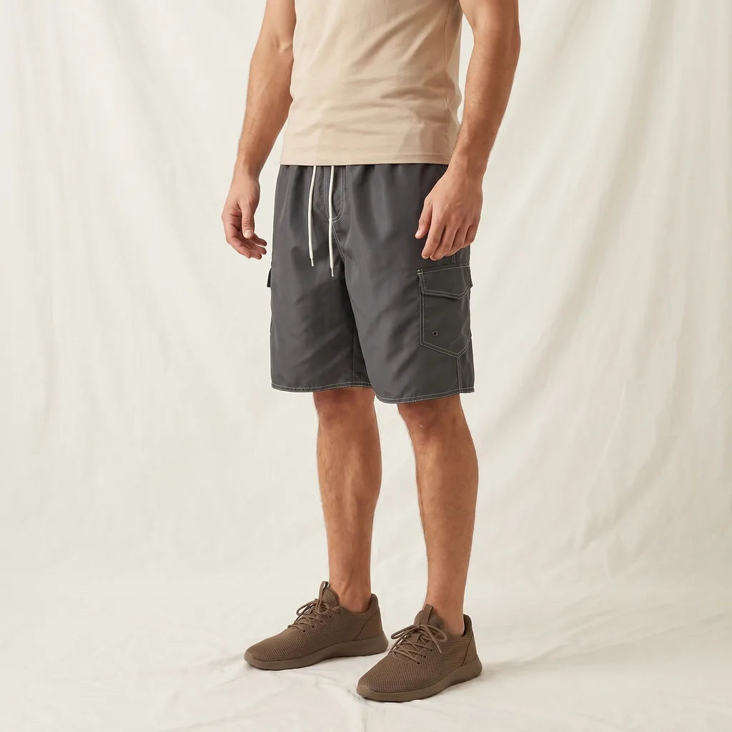 Men's Dark Gray Dorsey Quick-Dry Cargo Shorts