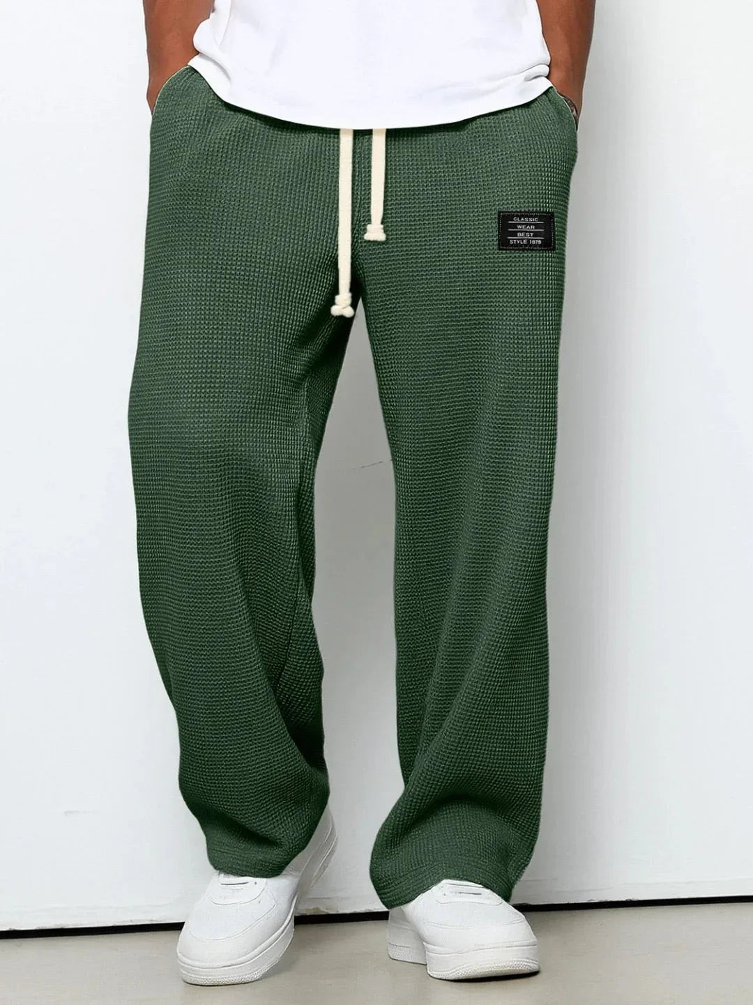 Easton | Men's Relaxed Trousers - Size:XS;Color:Dark Green