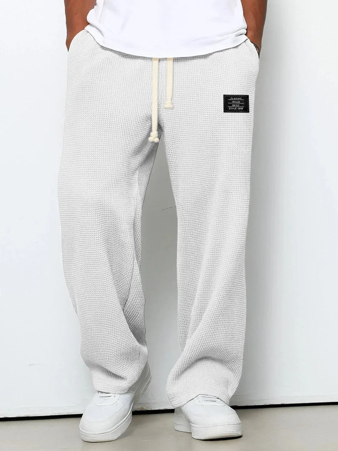 Easton | Men's Relaxed Trousers - Size:XS;Color:White