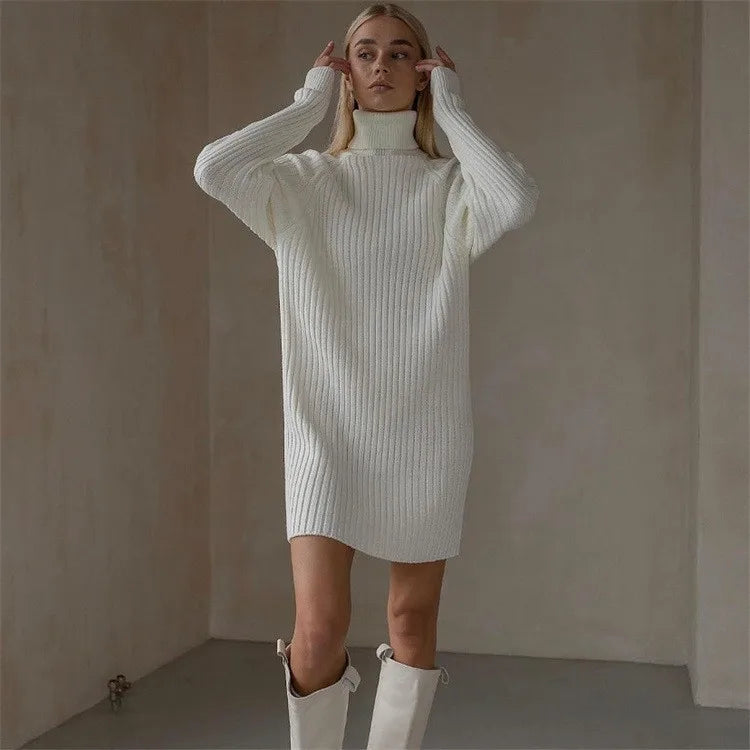Edith | Women's Jumper Dress - Color:White;Size:XS