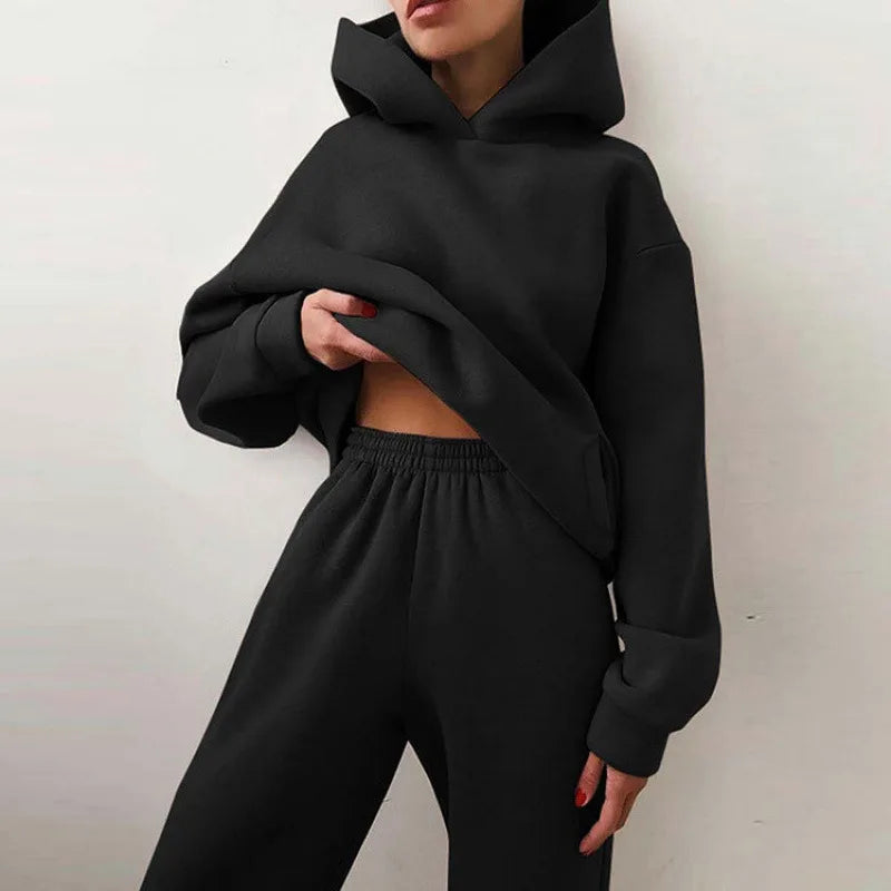 Eliza | Women's 2 Piece Tracksuit  - Size:XS;Color:Black