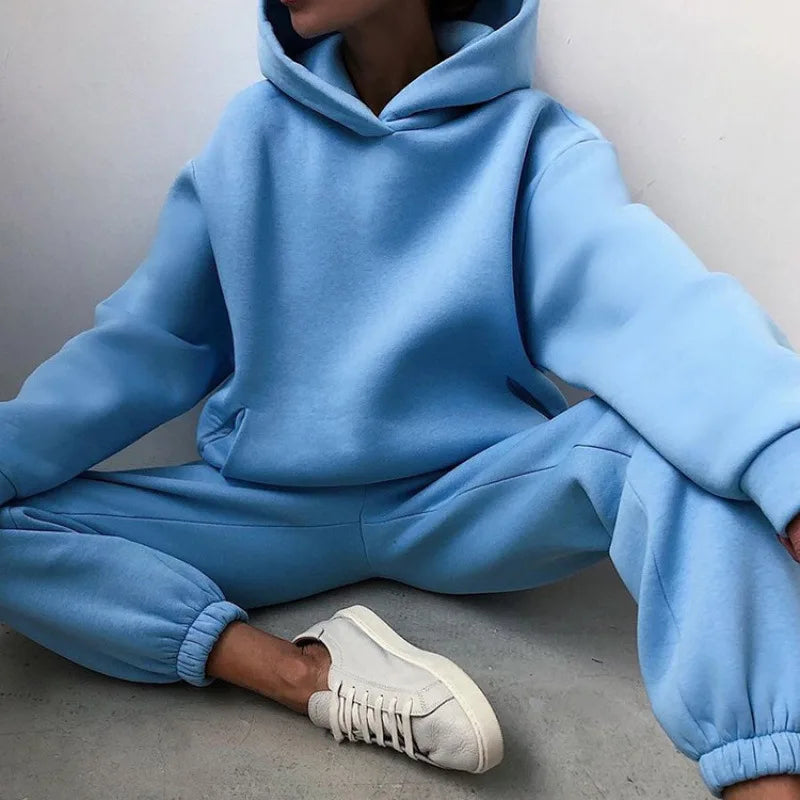 Eliza | Women's 2 Piece Tracksuit  - Size:XS;Color:Light Blue