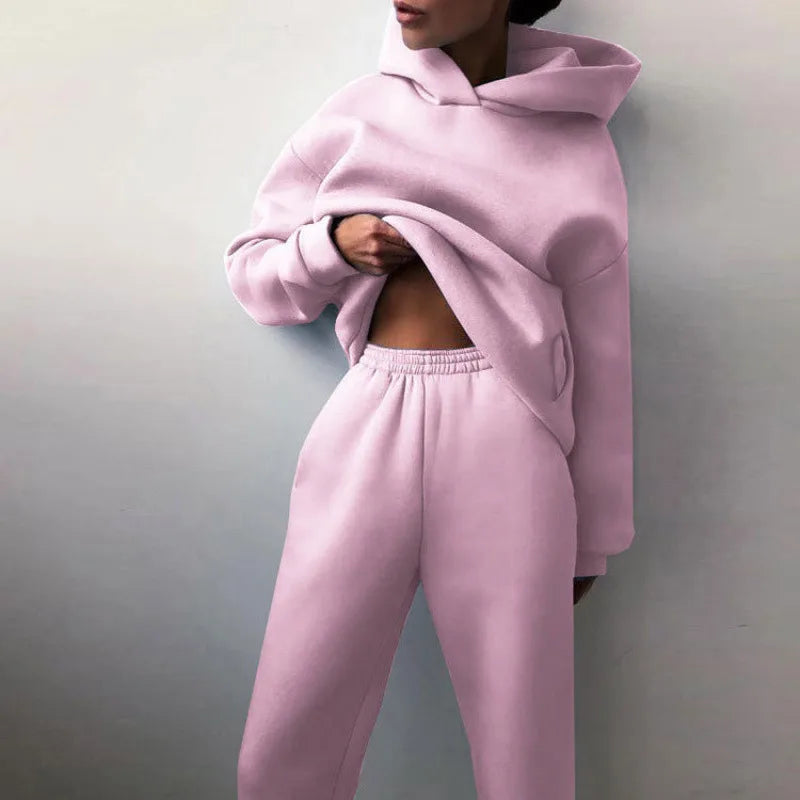 Eliza | Women's 2 Piece Tracksuit  - Size:XS;Color:Pink
