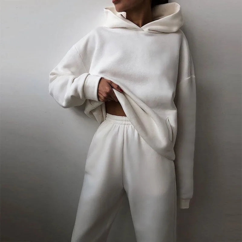 Eliza | Women's 2 Piece Tracksuit  - Size:XS;Color:White