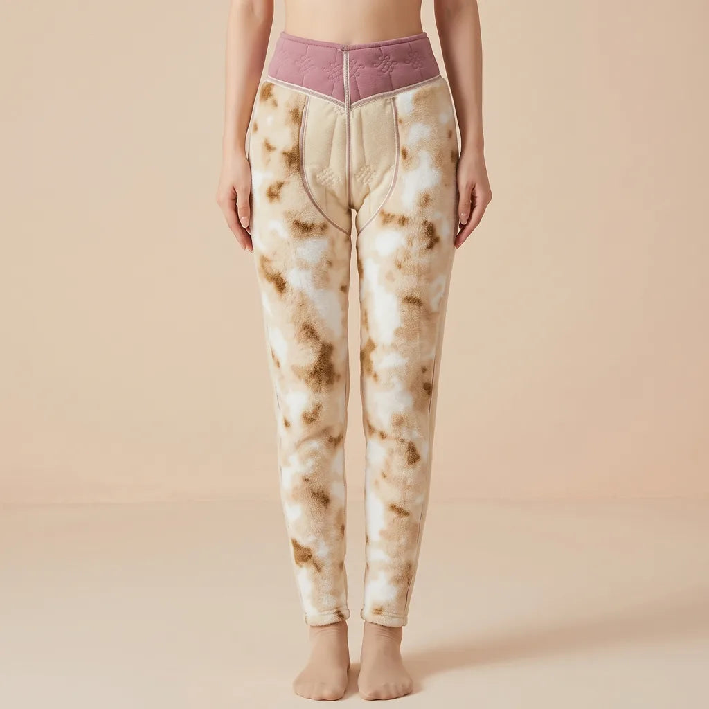 Women's Pink Sutton Wool Thermal Leggings