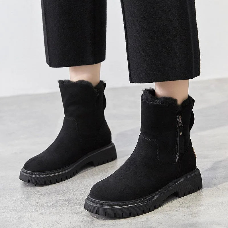 Elowen | Women's Winter Orthopaedic Ankle Boots - Black