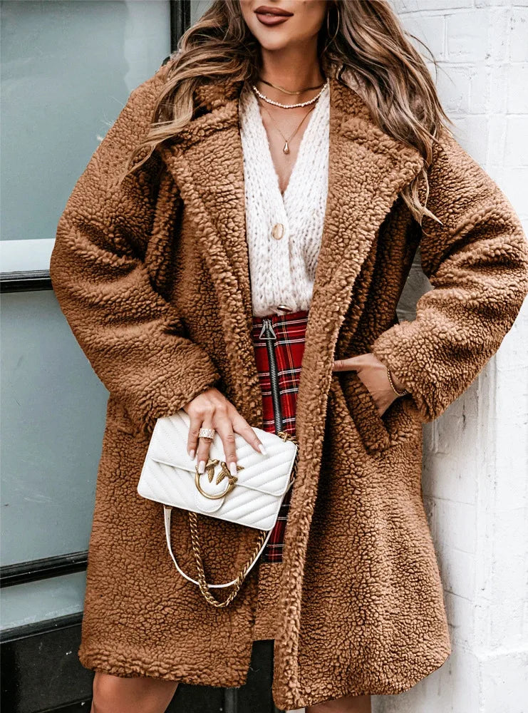 Emilie | Women's Teddy Trench Coat - Color:Brown;Size:XS