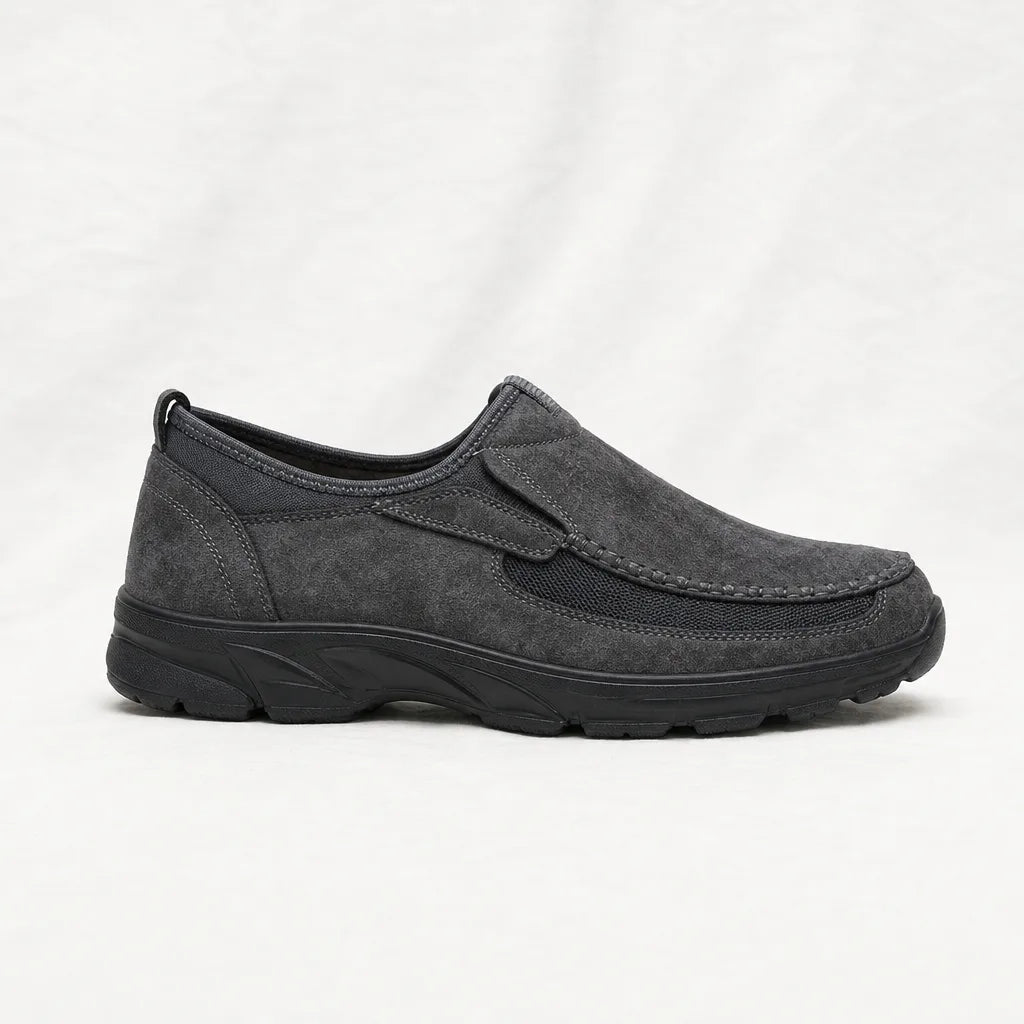 Men's Gray Everett Canvas Slip-Ons