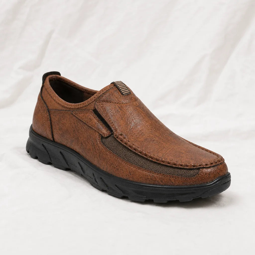 Men's Light Brown Everett Canvas Slip-Ons