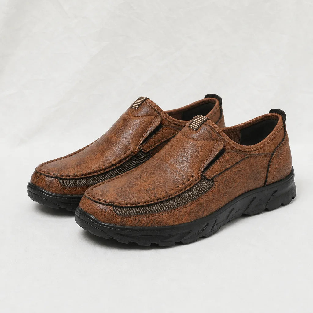 Everett Slip-Ons - Color:Light Brown;Size:39