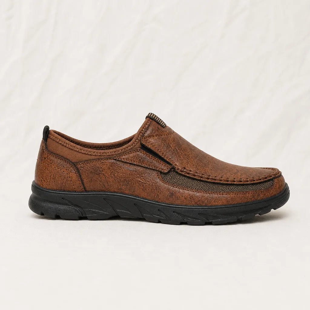 Men's Light Brown Everett Canvas Slip-Ons