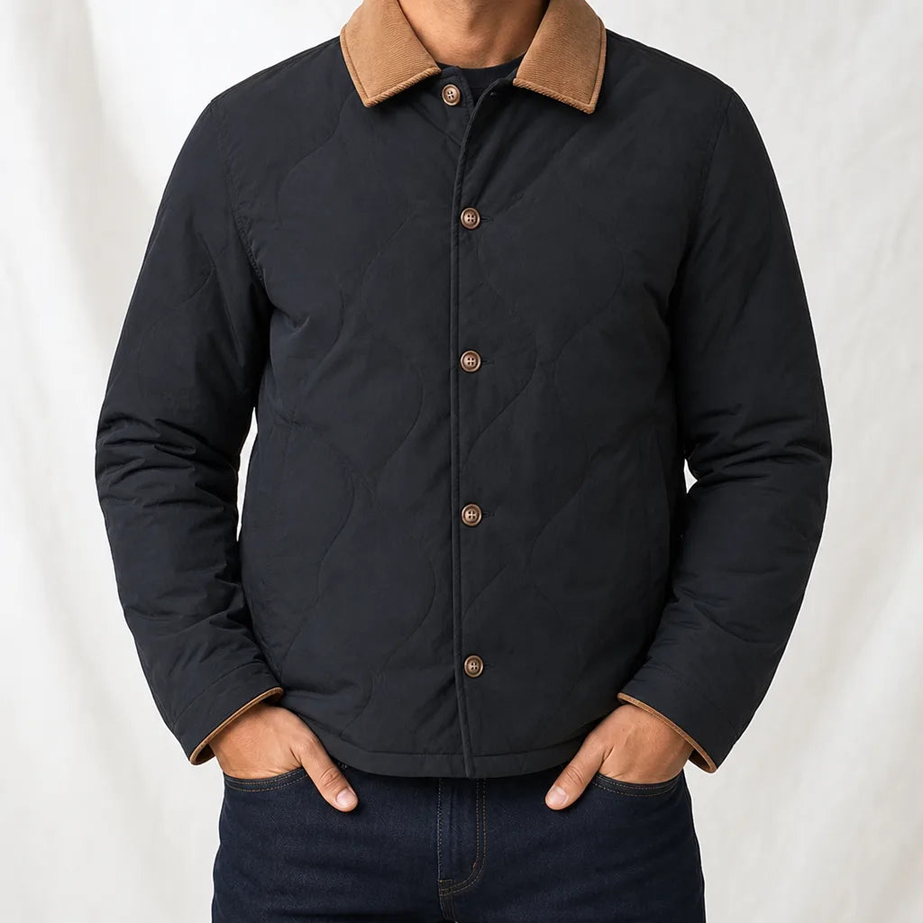 Fairbanks | Men's Quilted Winter Jacket - Color:Black;Size:S