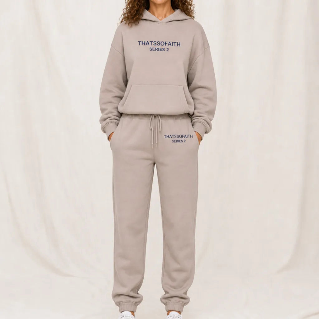 Faith Series 2 Tracksuit - Color:Beige;Size:S