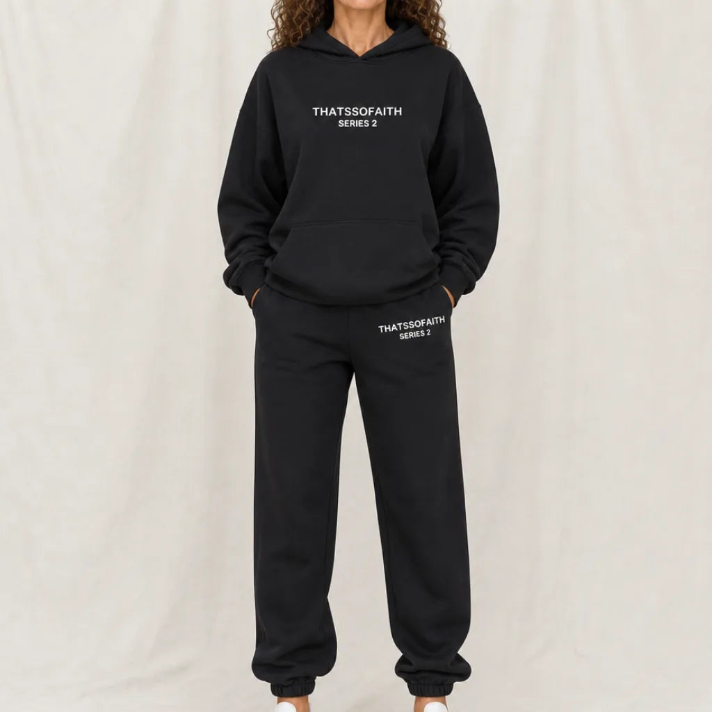 Faith Series 2 Tracksuit - Color:Black;Size:S