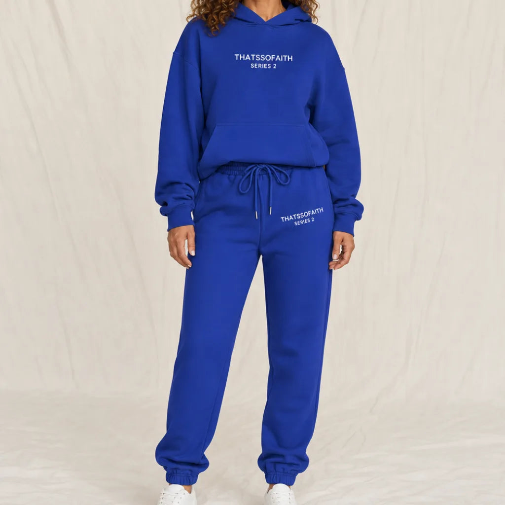Faith Series 2 Tracksuit - Color:Blue;Size:S
