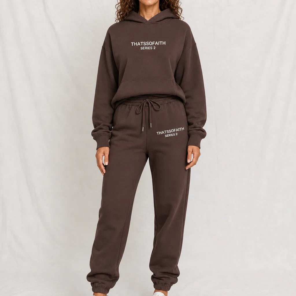 Faith Series 2 Tracksuit - Color:Brown;Size:S