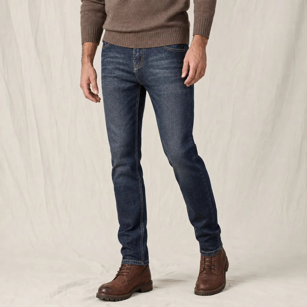 Men's Black Farragut Cotton Straight Jeans