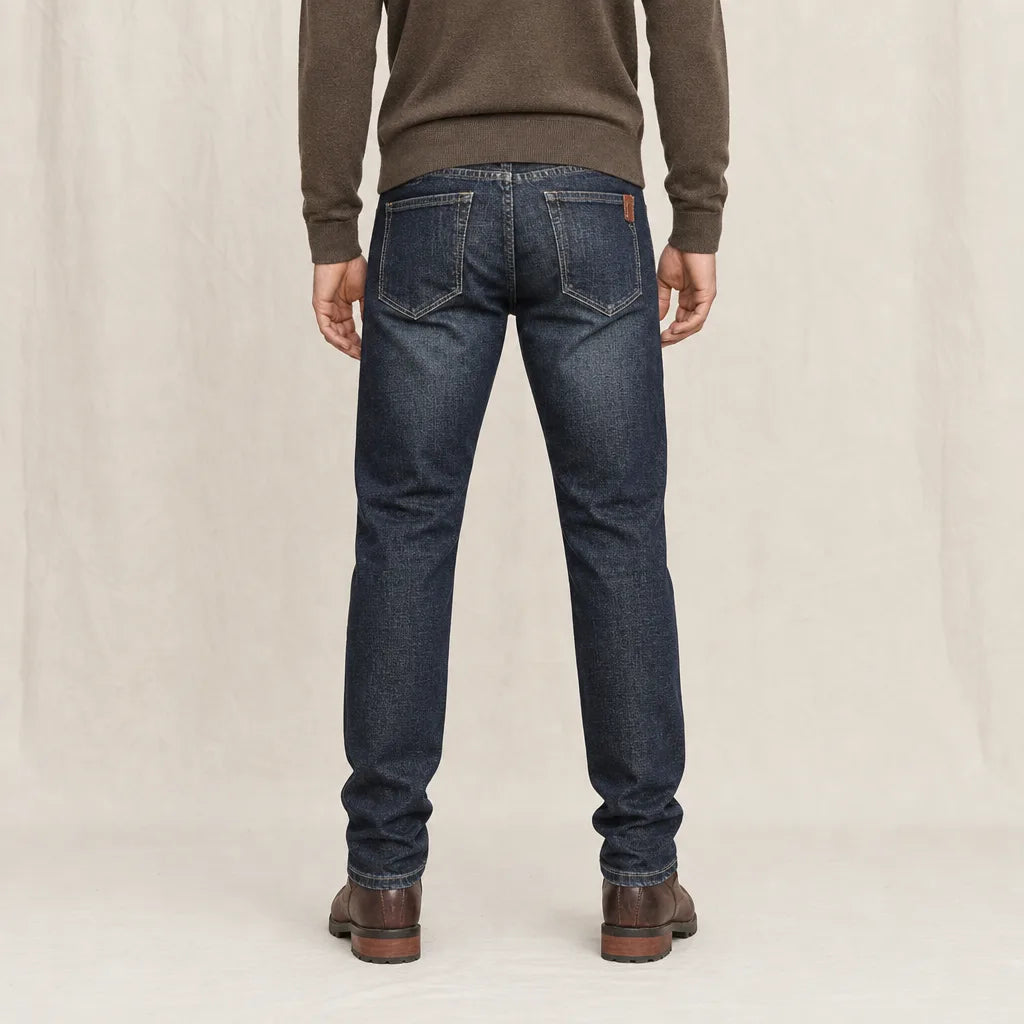 Men's Black Farragut Cotton Straight Jeans