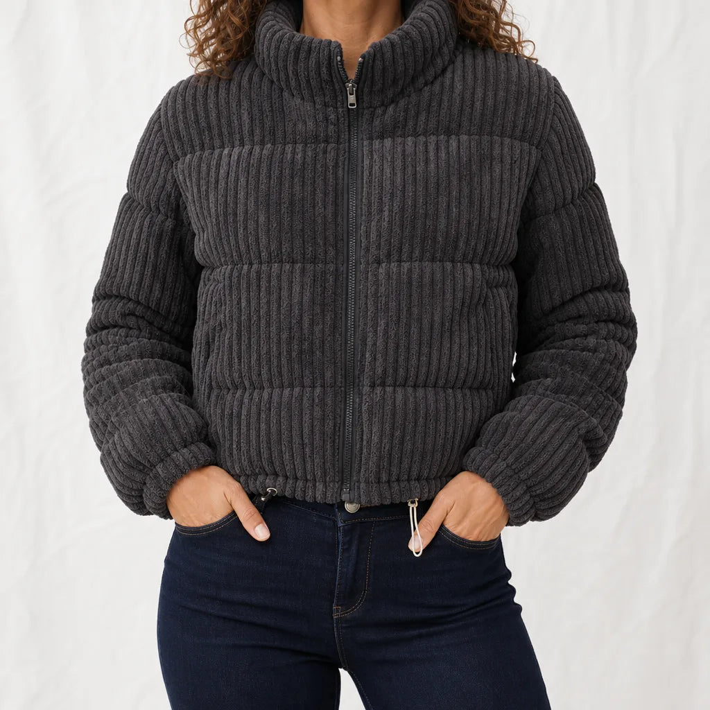 Faye | Women's Puffer Jacket - Color:Black;Size:XS