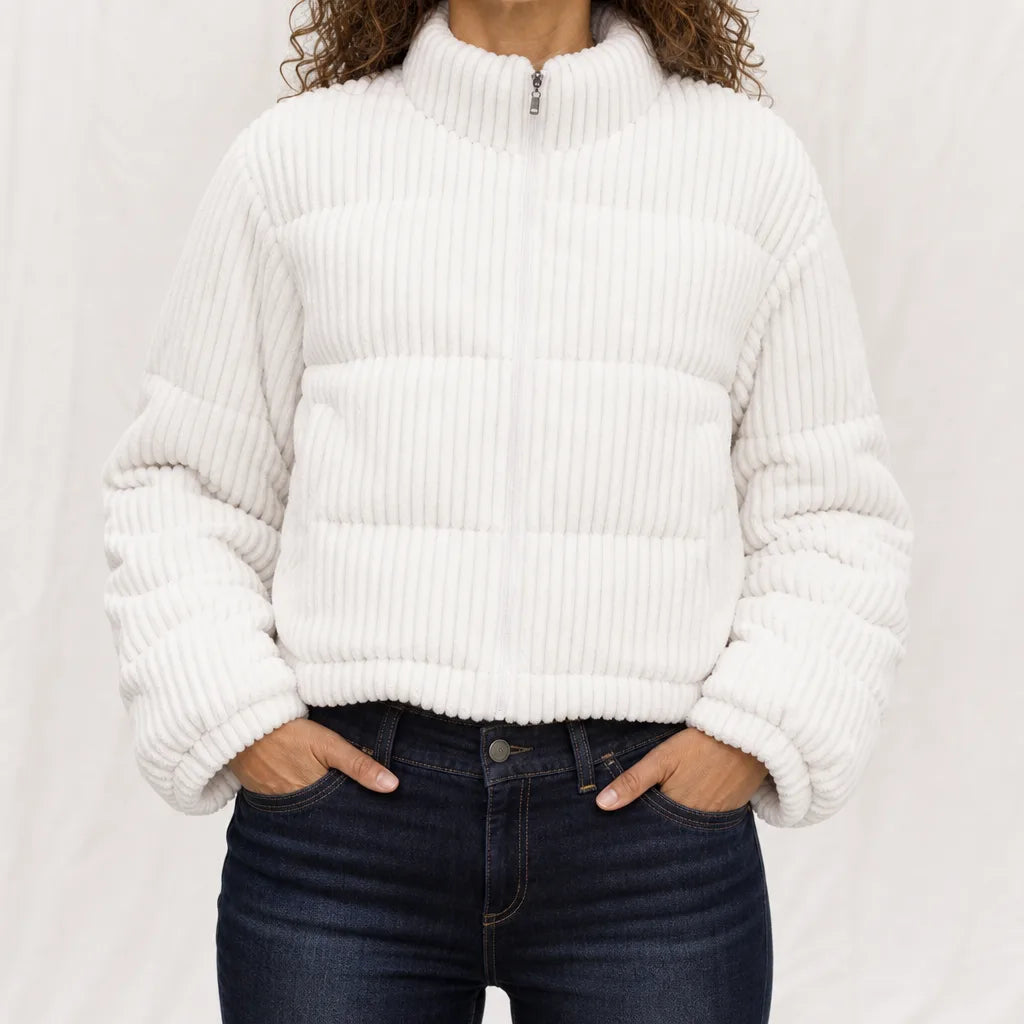 Faye | Women's Puffer Jacket - Color:White;Size:XS