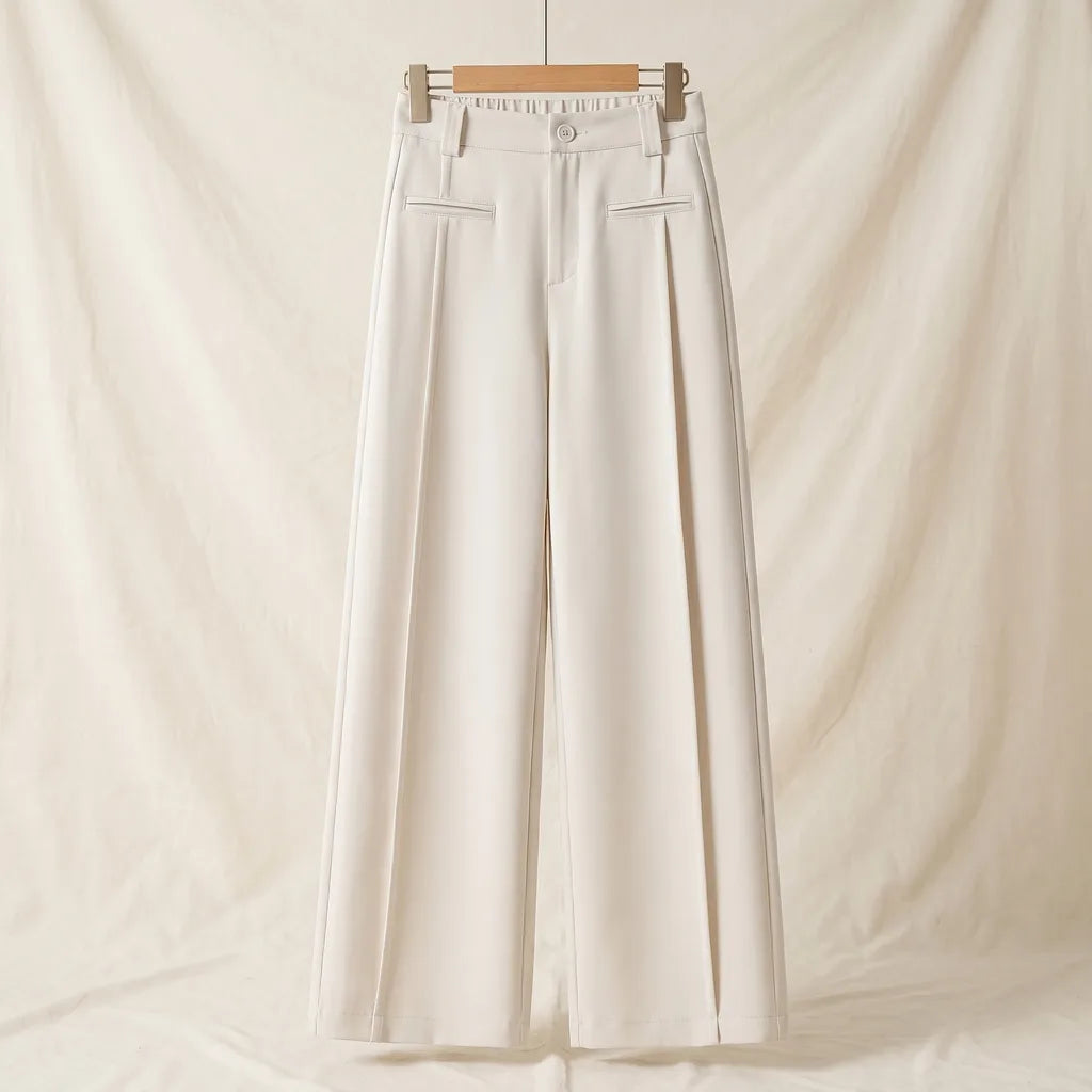 Felicia Straight Pants - Color:White;Size:26