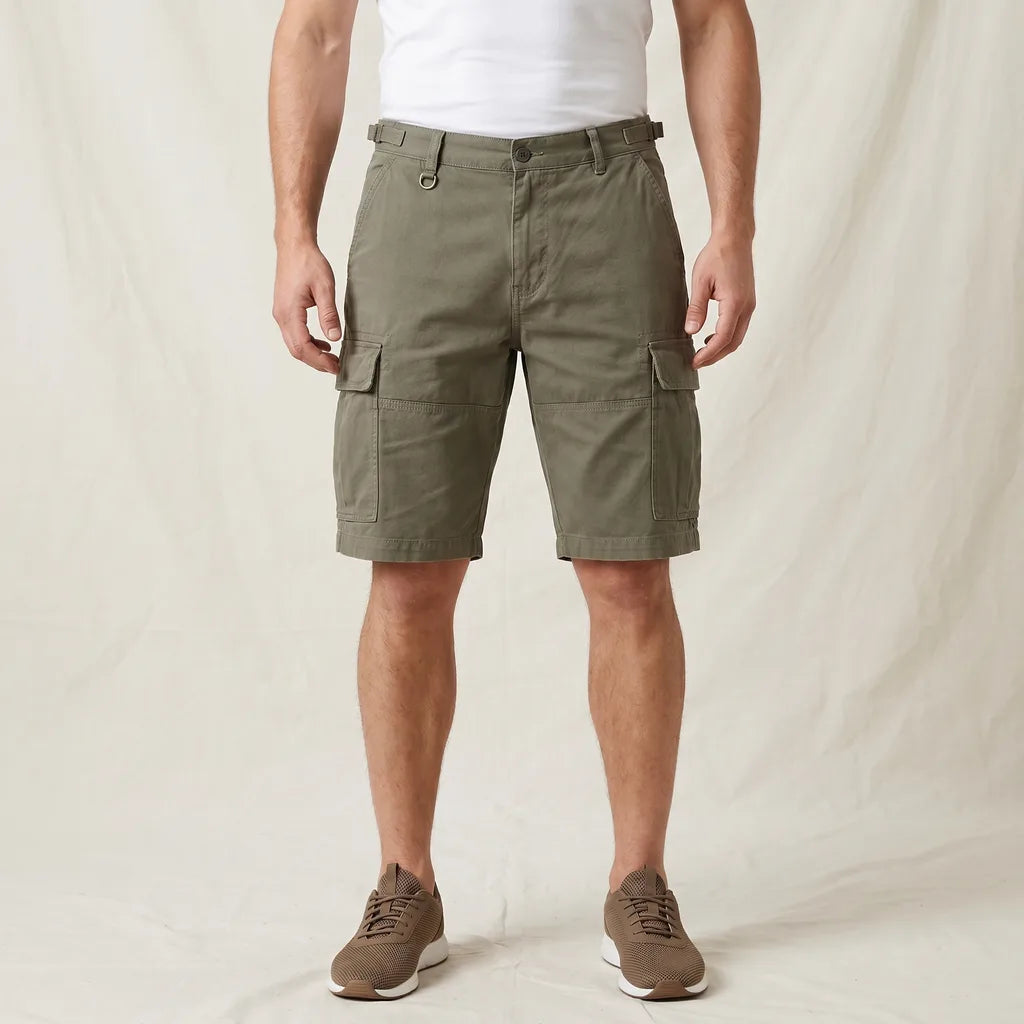 Men's Green Forbes Cotton Cargo Shorts