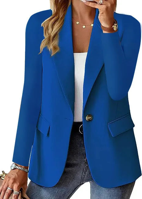Forsythe V-Neck Blazer - Size:XS;Color:Blue
