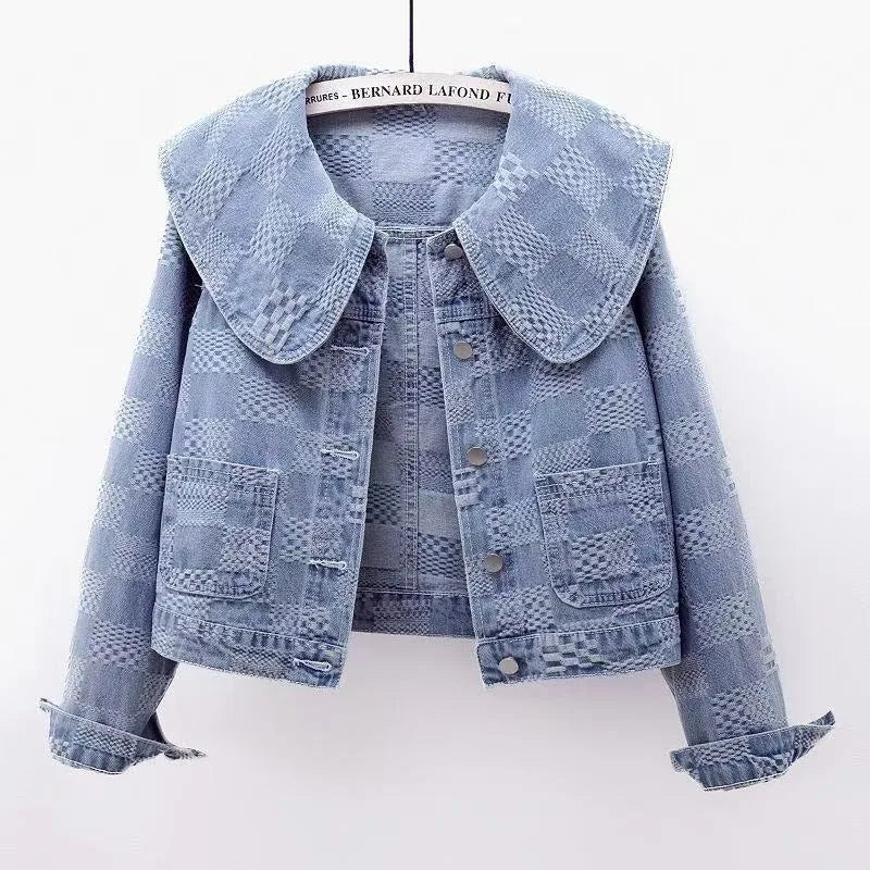 Francesca | Women's Couture Denim Jacket - Color:Light Blue;Size:XS