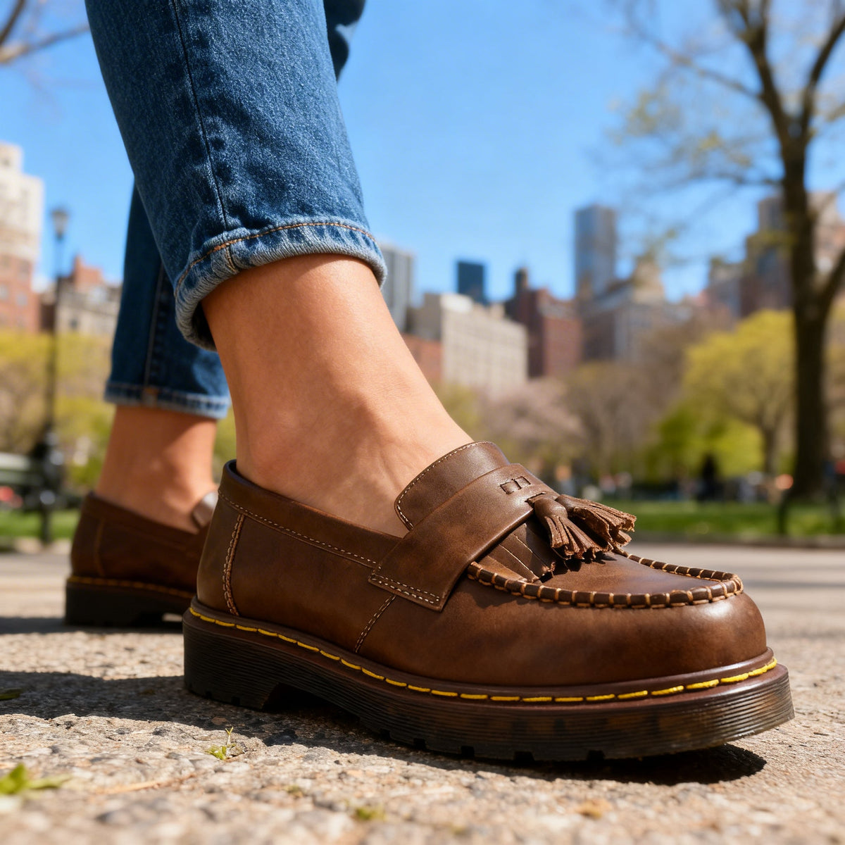Brielle | Women's Orthopaedic Leather Tassel Loafers